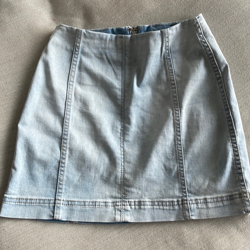 Wild Fable jean skirt with zipper on back